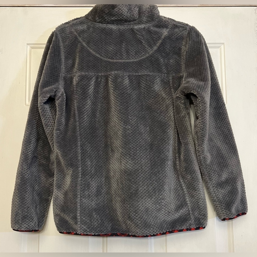 🖤 Boy’s Simply Southern Pullover Fleece | Red & Black Plaid - Picture 3 of 5